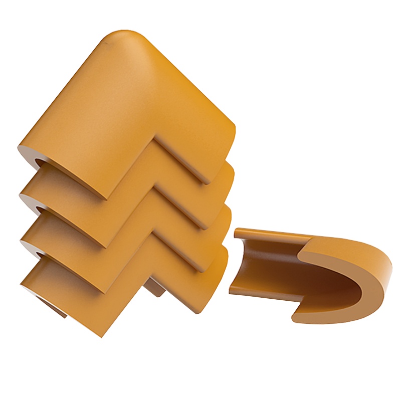 [棒棒猪]U型玻璃防撞角8个装(BBZ-09S)木色