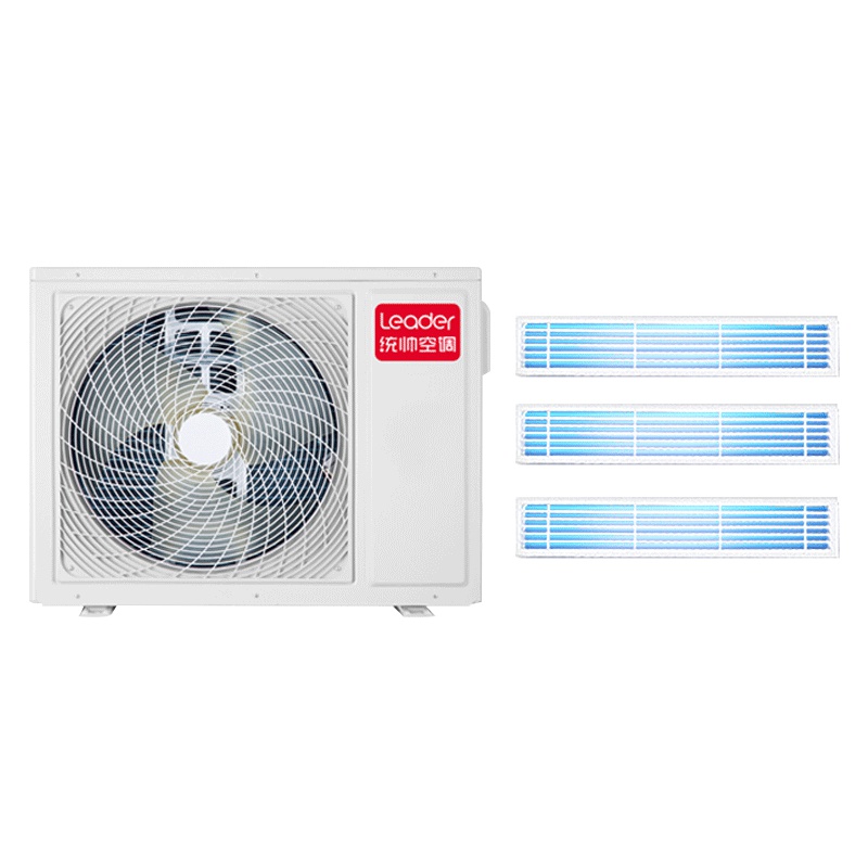 海尔4匹中央空调一拖三冷暖直流变频家用多联机统帅RFC100STSJVA一拖三