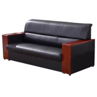 富和美1526皮艺沙发办公沙发接待会客办公室家具办公沙发17三人位沙发西皮