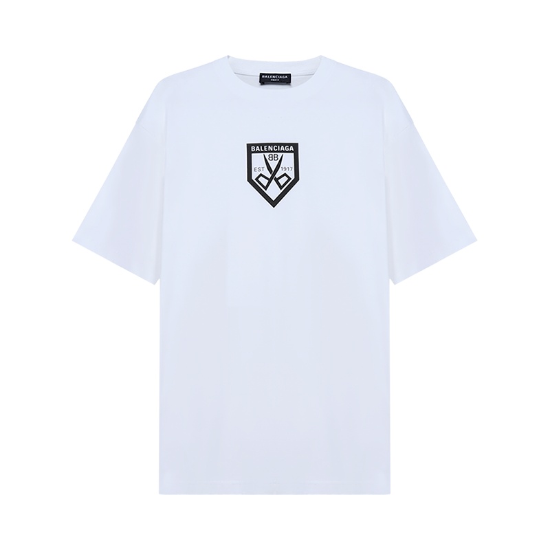 巴黎世家 BALENCIAGA 女士棉质宽松版圆领短袖T恤651795 TKV77