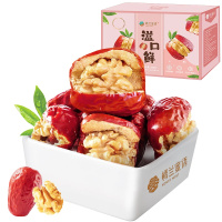 楼兰蜜语大枣夹核桃208g/箱 锁鲜枣新疆阿克苏和田大枣夹核桃仁 无核红枣 箱装礼盒 健康营养 休闲零食