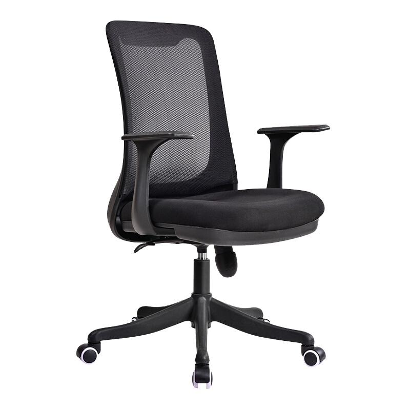 质凡员工电脑椅人体工学办公椅家用透气网布靠背椅职员办公升降椅