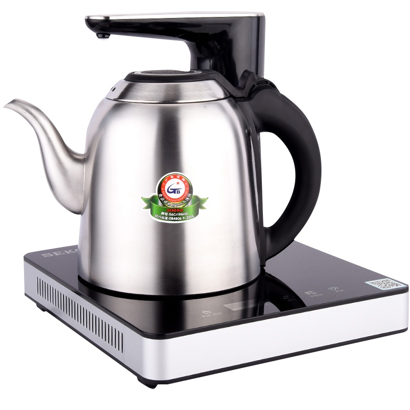 新功(SEKO) N90 全自动上水电热水壶一键开盖智能电茶炉家用304不锈钢烧水壶