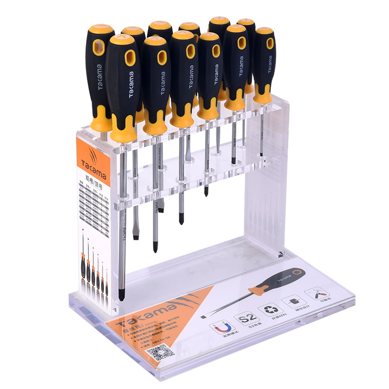 takama(高松)402515 十字螺丝批5*150mm双色木塑复合柄螺丝刀起子改锥S2