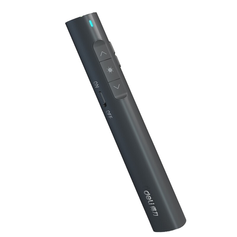 得力 2801红光可充电无线演示笔 黑