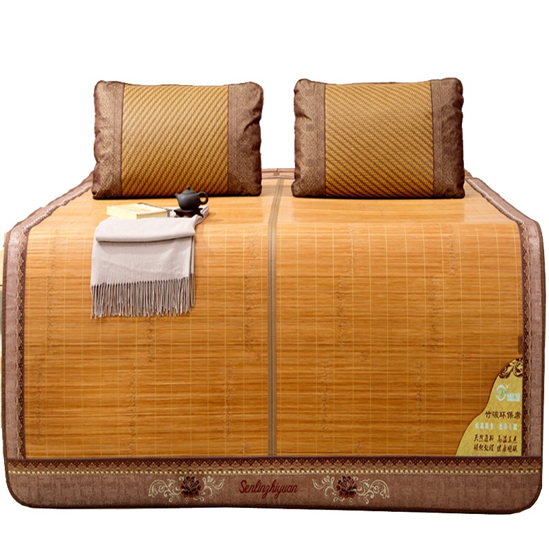 凉席竹席1.8m床冰丝席1.5单人双面折叠学生宿舍竹席子其他床席巧妈妈