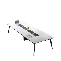 创世人 办公家具会议桌长桌洽谈桌会议桌简约现代长桌子工作台桌子办公家具2000*1200*750mm