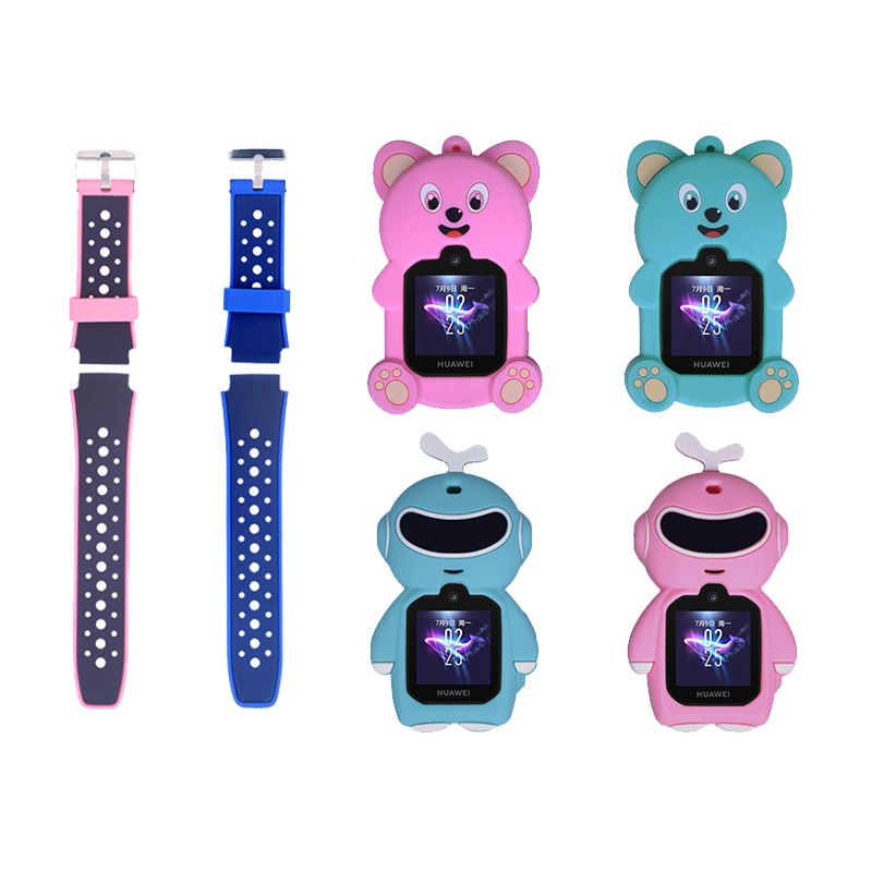 适用于华为儿童手表3pro表带智能手表吊坠挂脖表壳吊坠卡通挂脖套配件硅胶原装男孩女孩保护套 替换带非原装