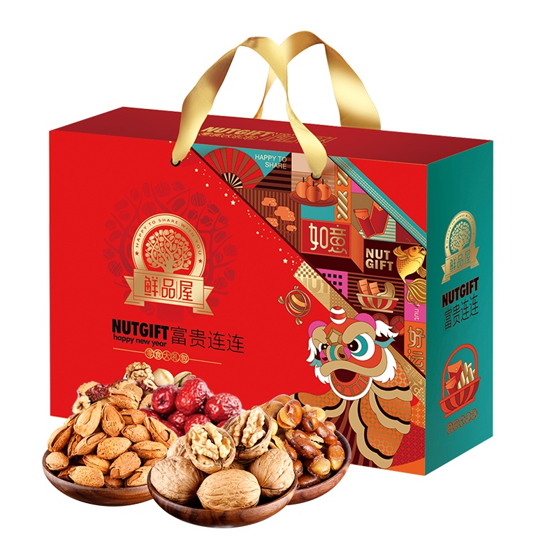 臻味鲜品屋坚果礼盒富贵连连礼盒1.902kg