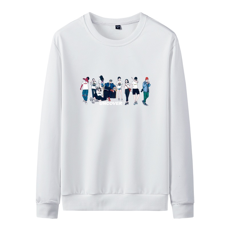 俞兆林(YUZHAOLIN)男士圆领印花卫衣长袖潮流学生韩版休闲春秋季上衣男装