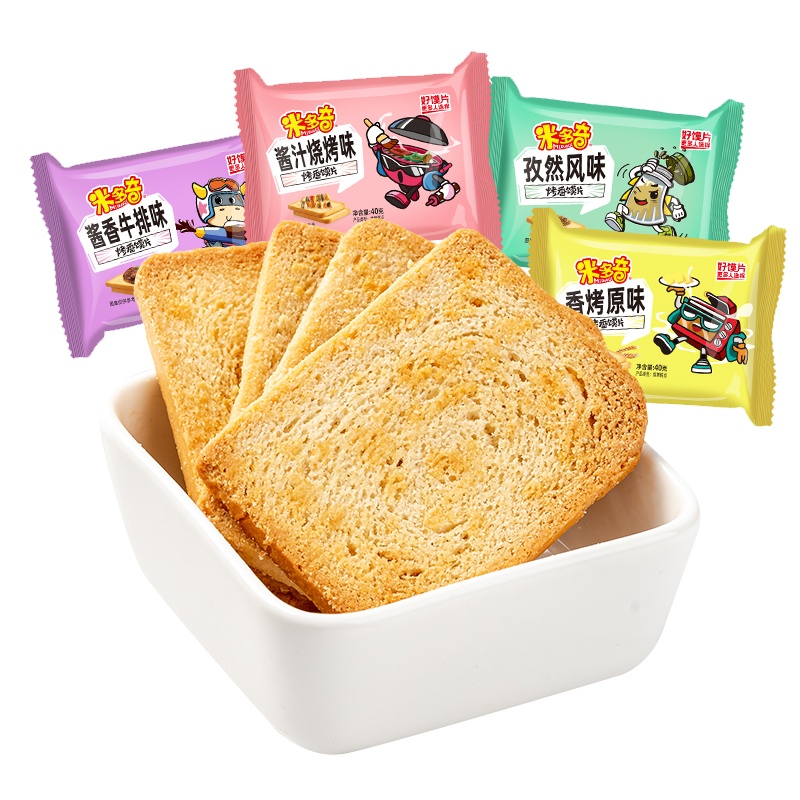 米多奇烤馍片400g馒头片休闲食品点心饼干代早餐锅巴办公室零食