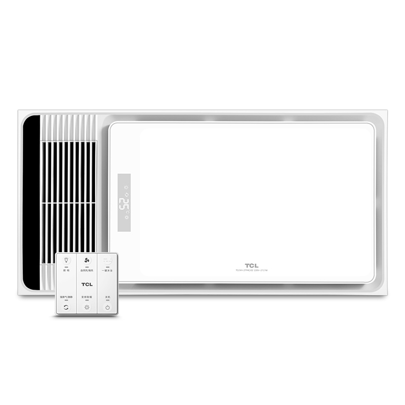 TCL集成吊顶普通吊顶多功能浴霸27Y4C/02卫生间浴室室内变频取暖智能换气暖风一键沐浴LED照明加热器