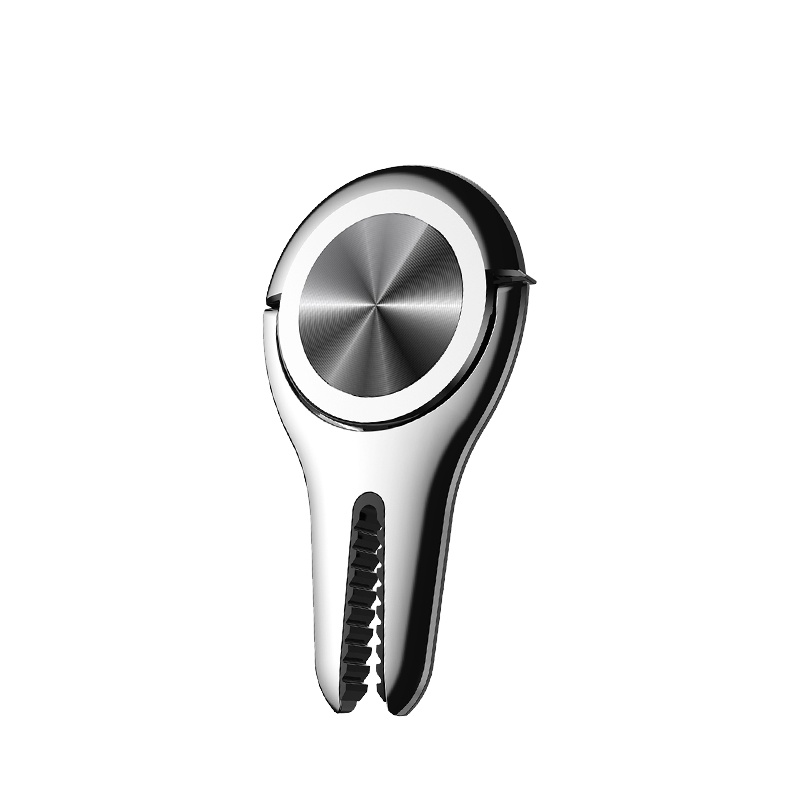 QC&T 新款手机支架卡扣式随影出风口指环车载支架汽车支架手机座手机座通用导航支架 第二代黑色