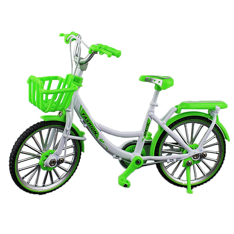 魔法棒儿童自行车玩具模型合金仿真可动单车模型摆件小自行车收藏工艺品