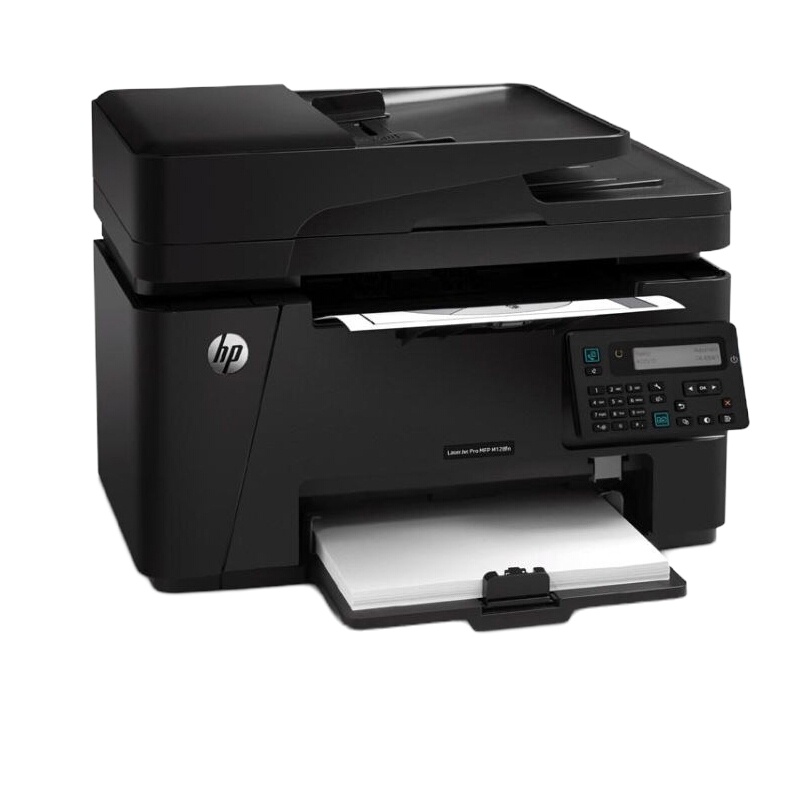 惠普(HP)M128fn黑白激光打印机 多功能一体机 打印复印扫描传真 升级型号132fw