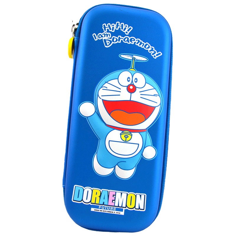 迪士尼(Disney)多功能笔盒 多啦A梦2065机器猫蓝男女童文具盒EVA大容量小学生铅笔盒3D立体压模笔袋 学习用品