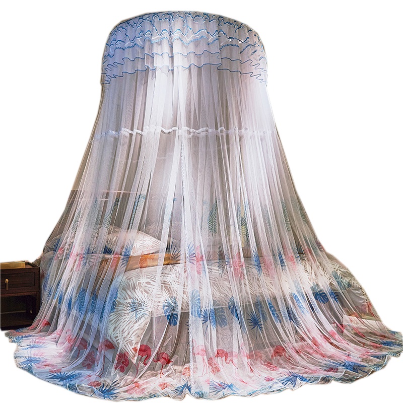 唛乐斯Mallas圆形吊顶浪漫主义印花蚊帐各尺寸床形通用款