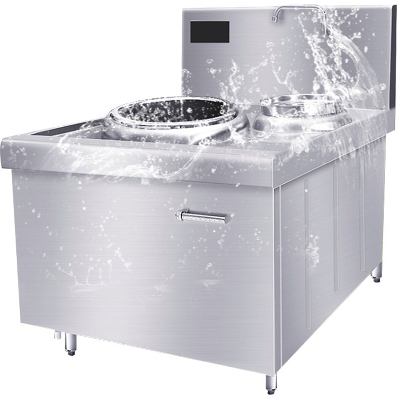 德玛仕(DEMASHI)大功率商用电磁炉 学校食堂酒店大锅灶炒炉HW-XC12C-01单头单尾小炒12kw(201材质)
