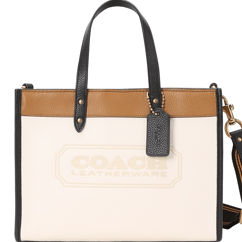 COACH 蔻驰 FIELDTOTE 女士单肩包 粒面皮金扣C0777