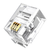 电话水晶头2芯 50颗#