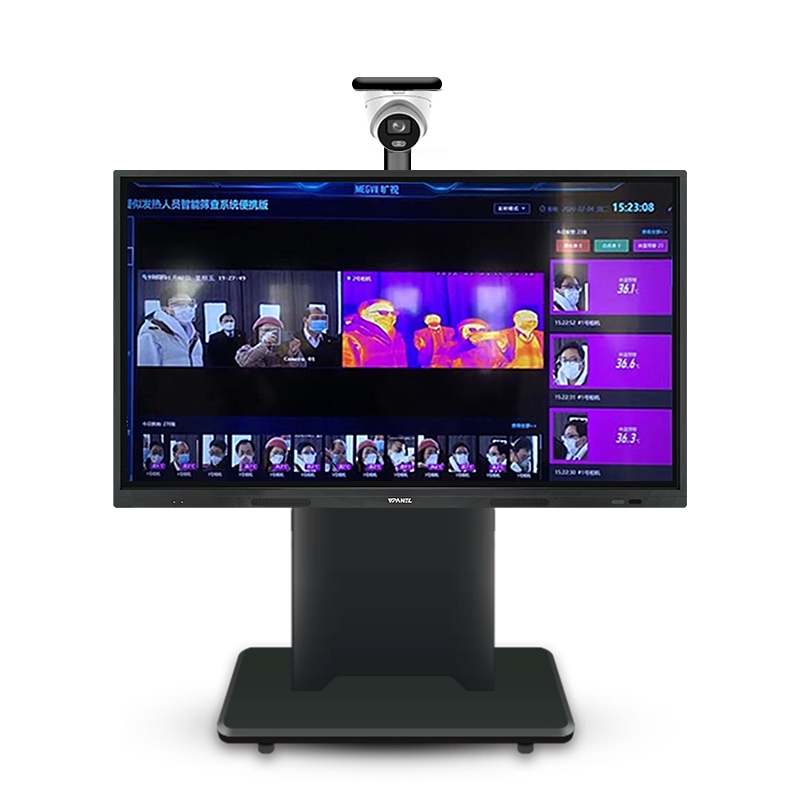 VPANEL S75R10威屏75寸会议平板触摸一体机双系统非接触式人体电子红外测温大屏方案高配自带高精度黑体测温