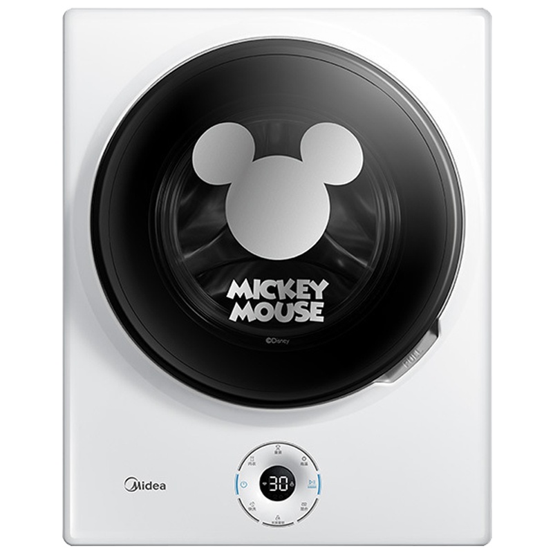 美的(Midea) MG30DSN 3公斤 全自动 迷你 壁挂滚筒 洗脱一体洗衣机 迪士尼定制款 银离子除菌 智能家电
