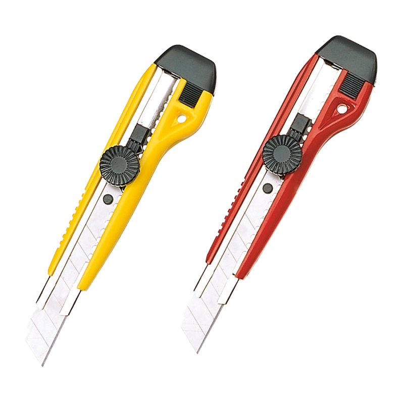 齐心(COMIX)B2804 文具加强定位大号刀裁纸刀 颜色随机