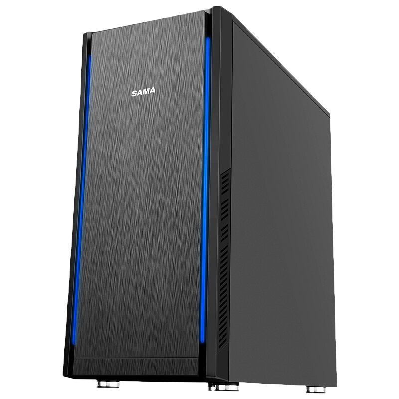 中塔静音台式主机电脑办公专业黑色机箱