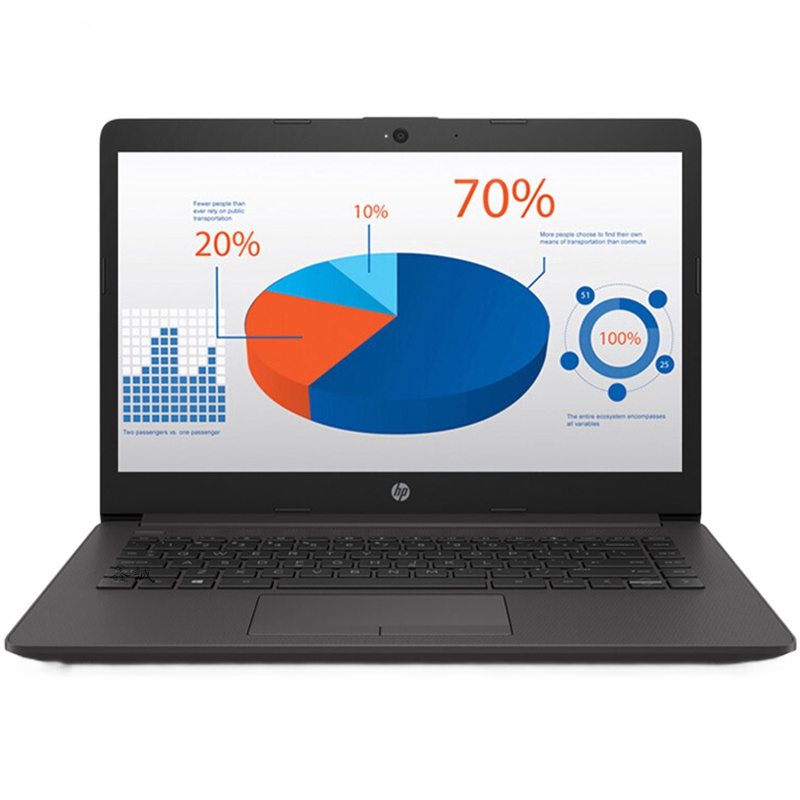 惠普(HP)240 G8 14英寸商务本办公本网课学习本轻薄本笔记本电脑(i3-1005G1 4G 256G固态 SSD R620 2G独显 Win10)黑色 官方标配