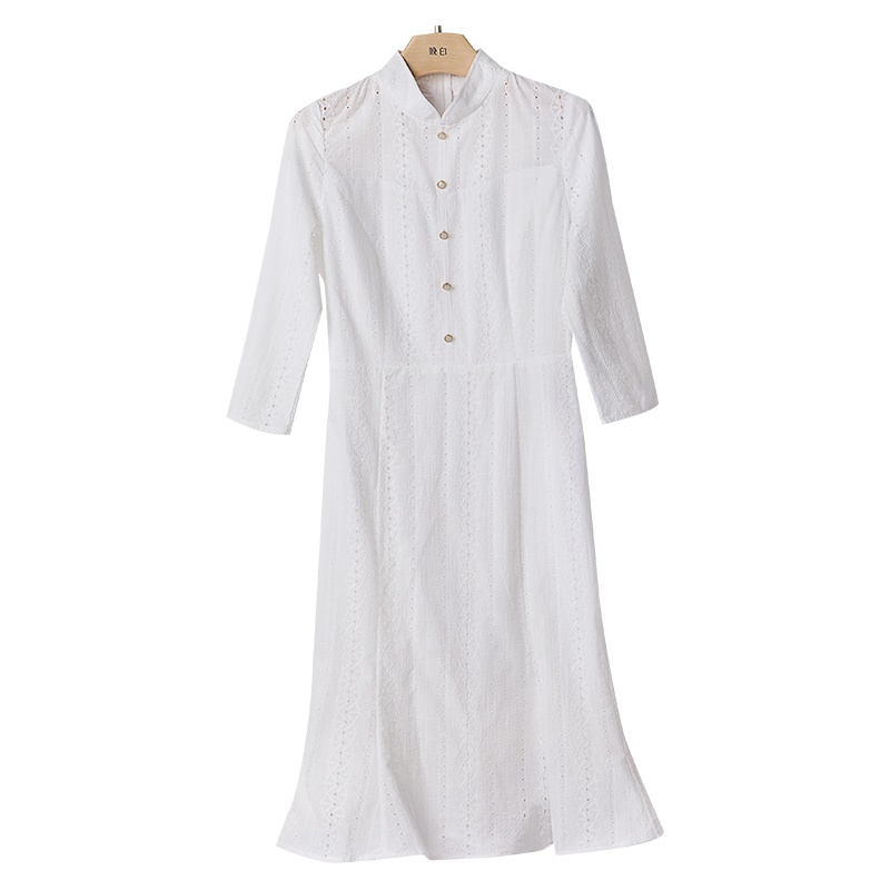 晚白2020秋冬新品简约纯色修身显瘦包臀裙蕾丝裙打底裙连衣裙女