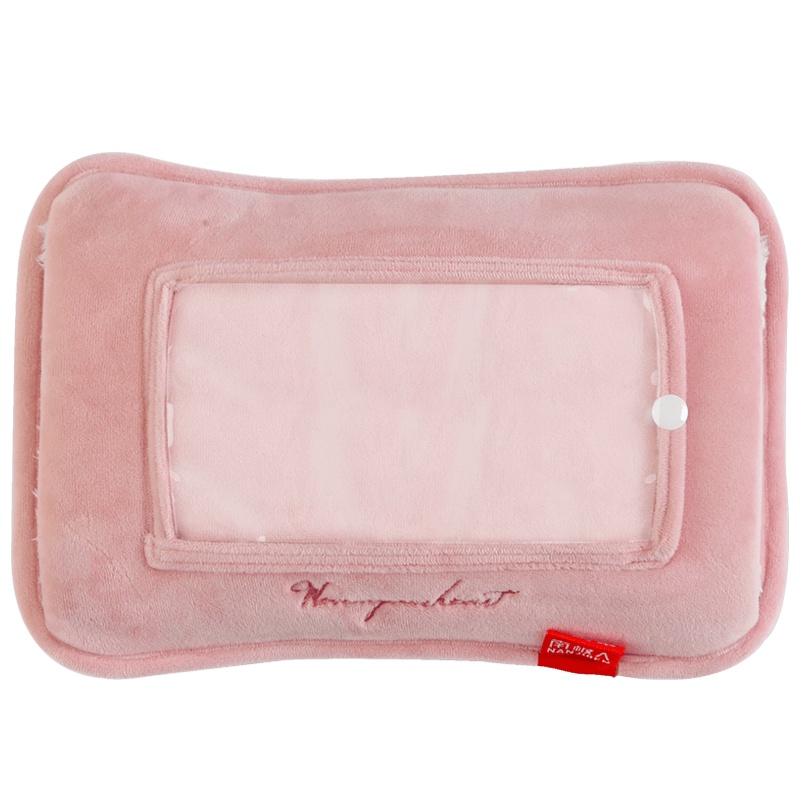 南极人(NanJiren)暖手宝RT220-2-0863防爆充电长效保温加厚防护热水袋毛绒暖水袋充电暖宝宝摆放手机