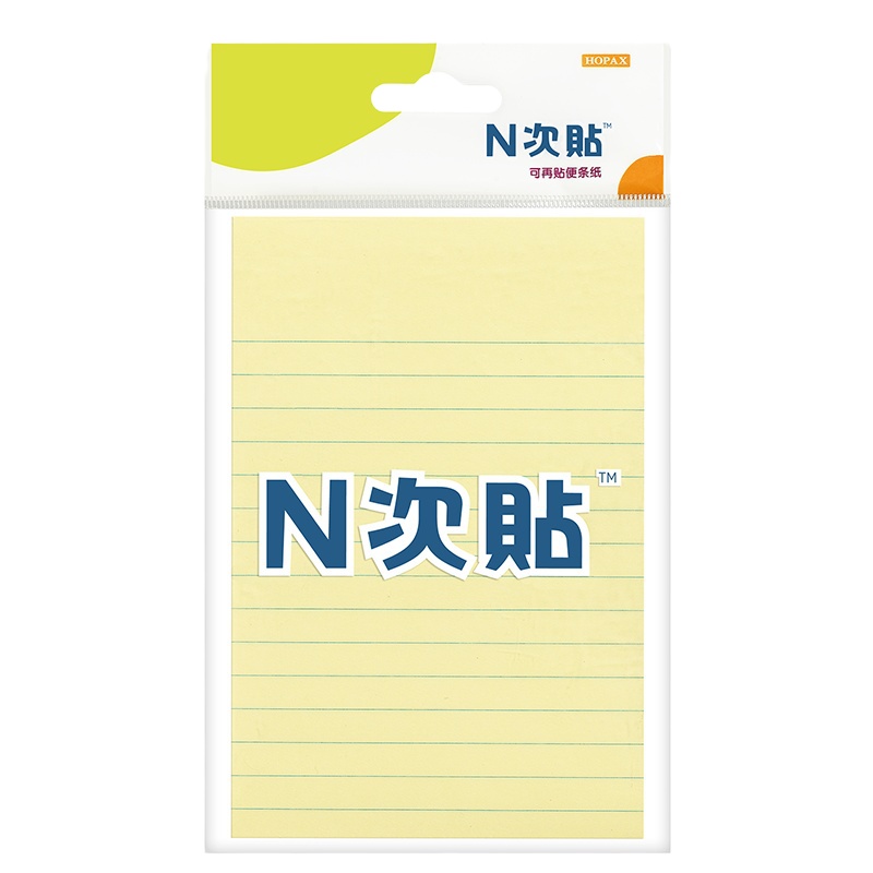 正彩N次贴(STICKN)31077 横线条便签纸便利贴百事贴记事贴150*101mm 100张/本