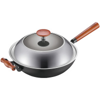 苏泊尔(SUPOR) 炒锅臻铁真不锈健康铸铁锅无涂层燃气灶电磁炉炒菜锅EC32ZAF0132cm