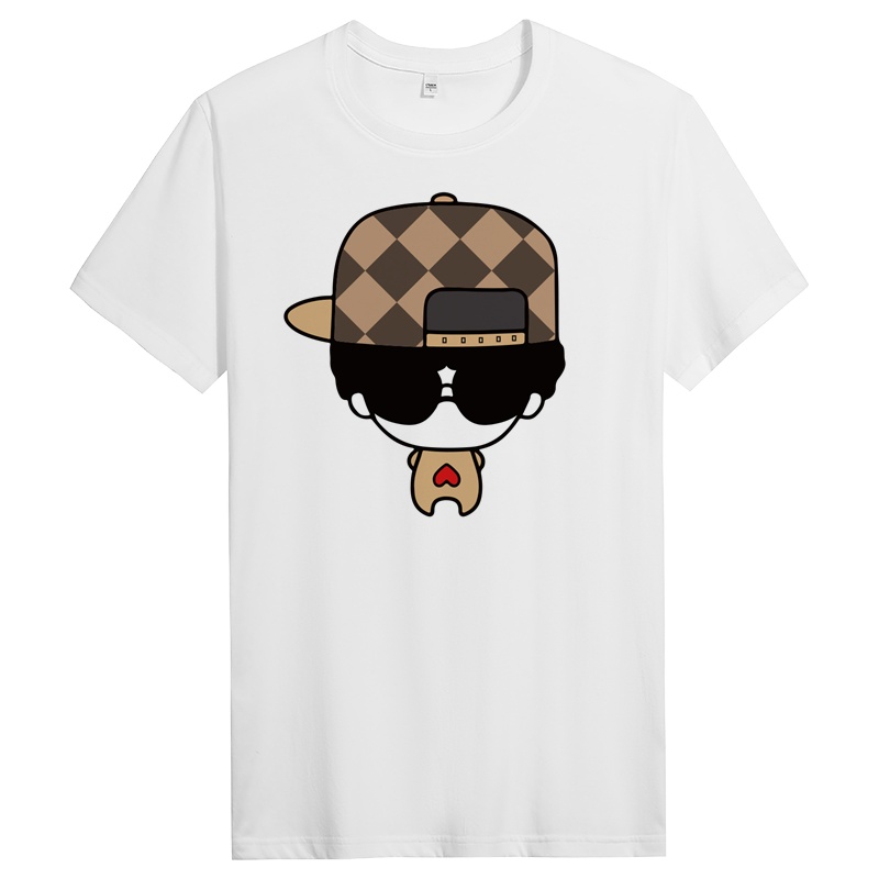 纯棉短袖T恤男纯色圆领宽松体恤夏季男士纯色衣服潮 DT10126