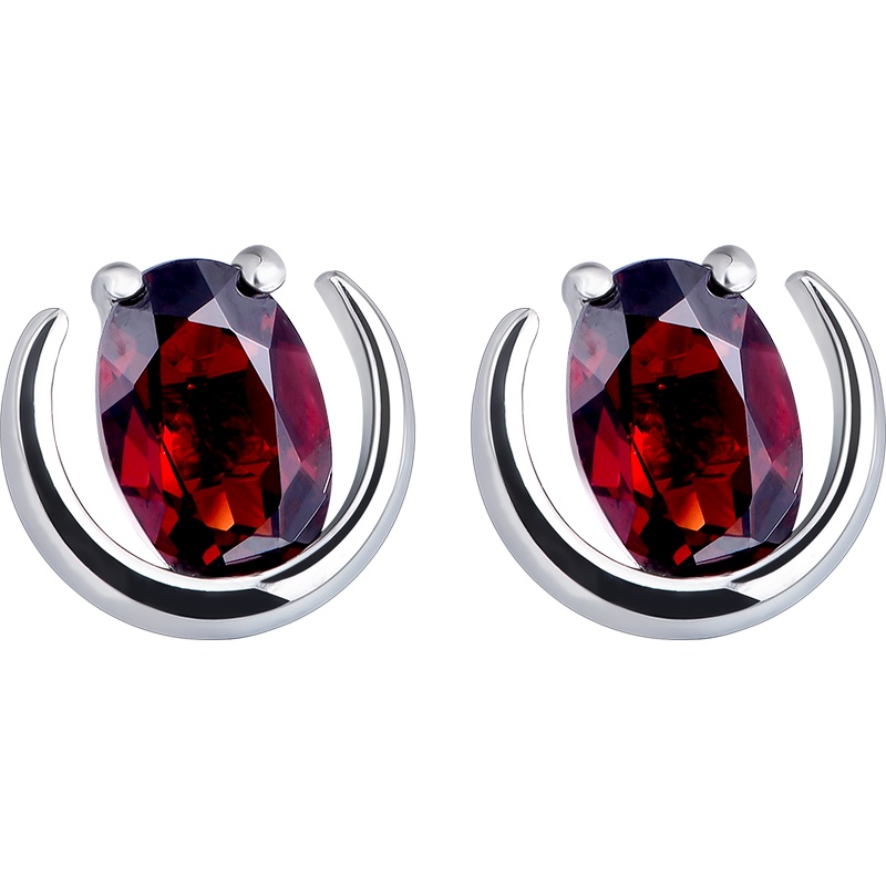 石头记 幸福一生 石榴石耳钉耳坠情人节