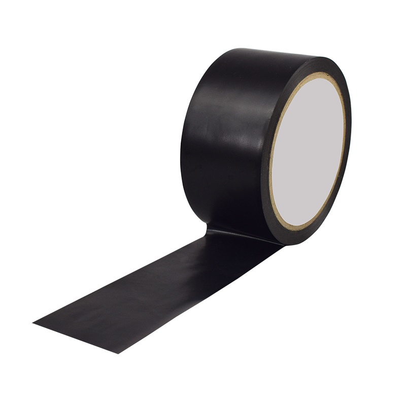 卓顺杰PVC警示胶带黑色4.8cm*18Y 3卷装警示斑马线地标帖