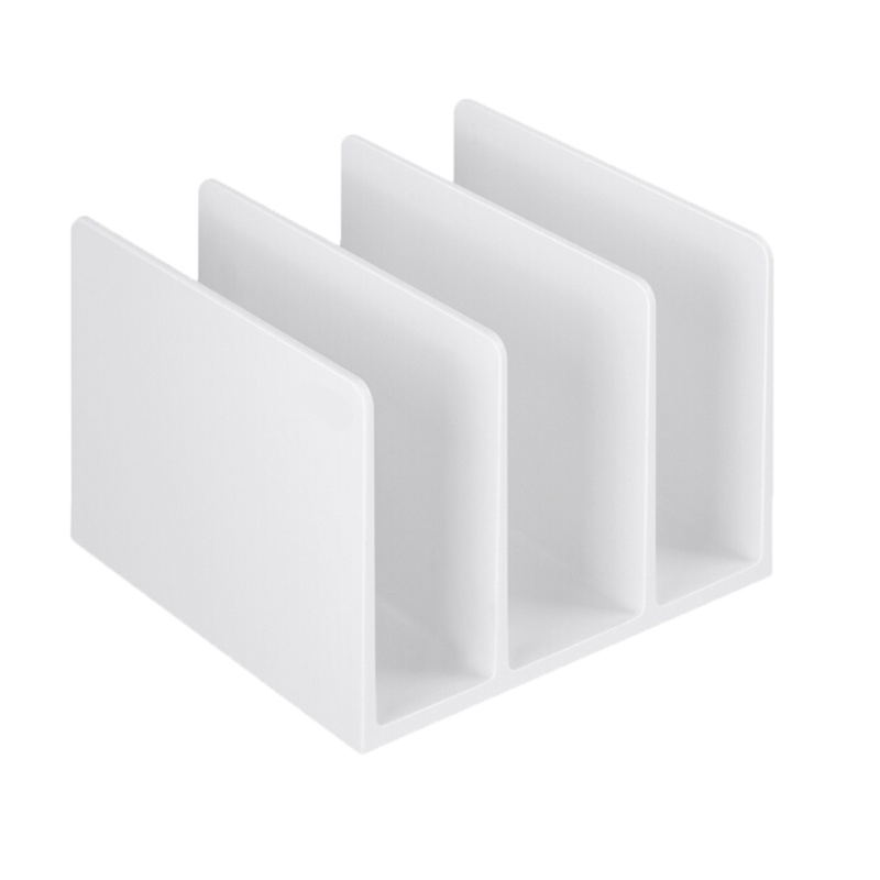 得力(deli) 书夹/靠/挡板 办公桌面文件收纳整理/学生简约坚固耐用 白色