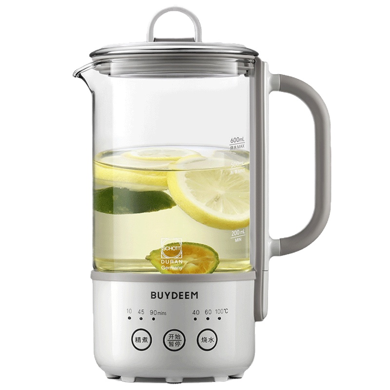 北鼎(buydeem)养生壶Mini K家用多功能迷你旅行便携式保温壶0.6L 本白色
