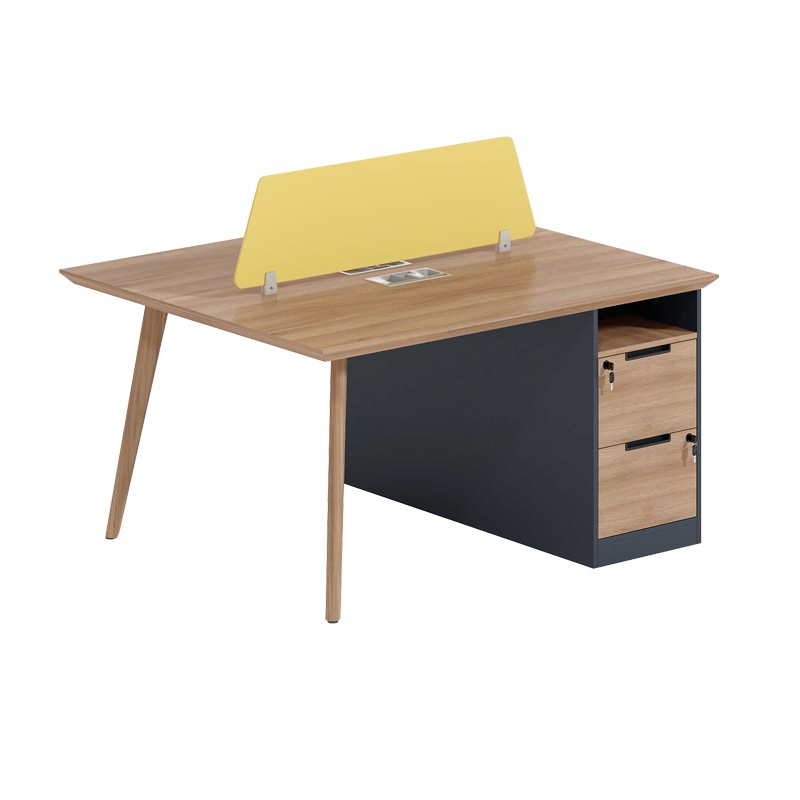 科朔 办公桌职员桌员工桌简约写字台板式办公桌1.4米KS-1407JY