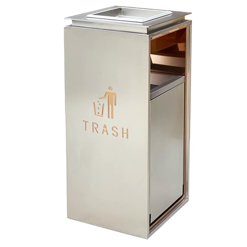 不锈钢 垃圾桶 330*330*765