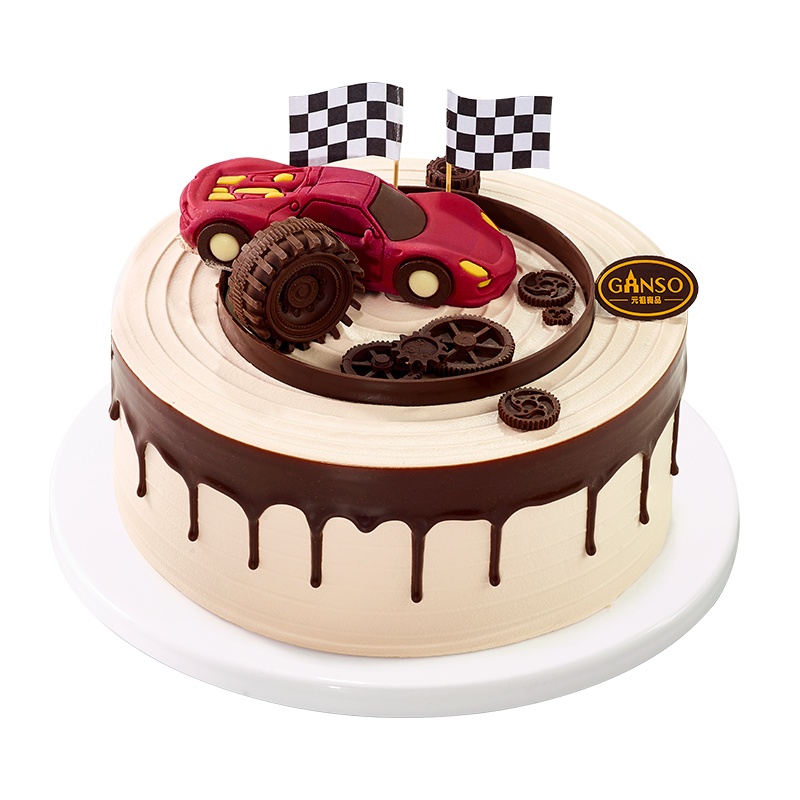 6号元祖驰骋人生 鲜奶蛋糕动物奶油 全国上海同城配送