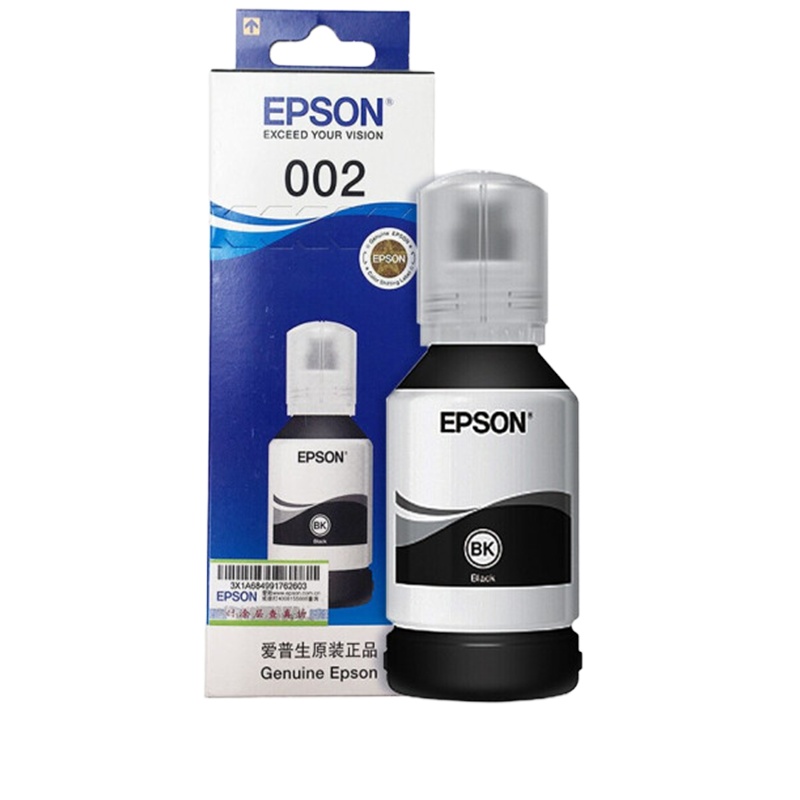 爱普生(EPSON) 002原装黑色墨水 适用L415X L416X/L616X/L617X/L6198打印机 单个装