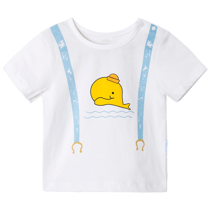 贝贝怡童装男童卡通短袖t恤短袖夏季婴儿衣服宝宝上衣172S376