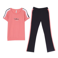 2022新款运动套装女夏季短袖短裤时尚韩版休闲套装薄款女子圆领纯棉T恤运动服女夏季两件套潮