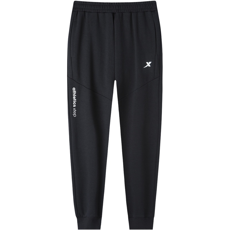 特步运动裤女春季新款女裤针织裤女士裤子收口小脚长裤官方运动服