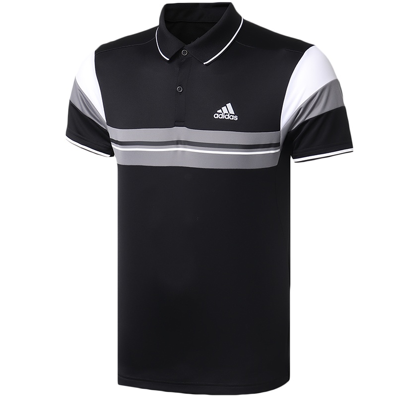 阿迪达斯男服短袖POLO衫网球翻领休闲运动服FK1403