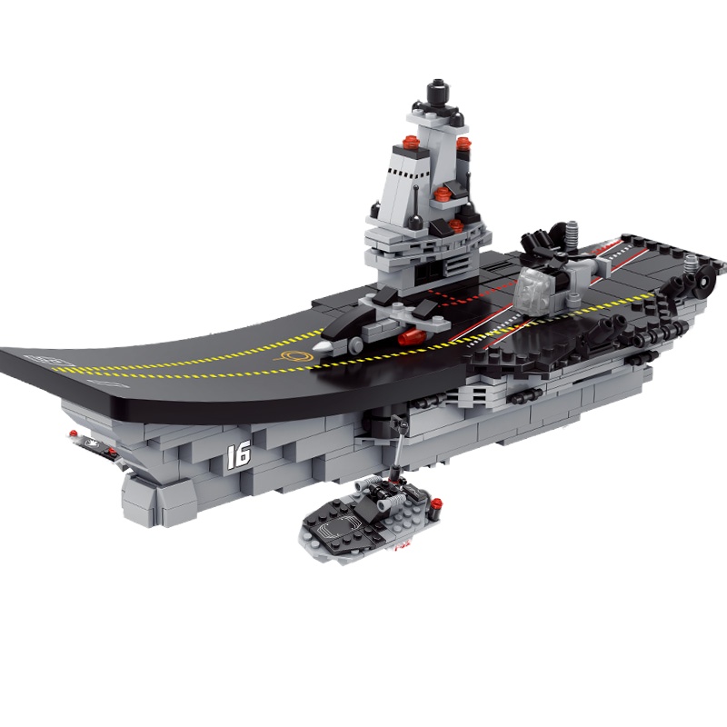 儿童辽宁号航母模型樂高积木拼装玩具力动脑多功能男拼图模型 8合1作战先锋队[买1送2]