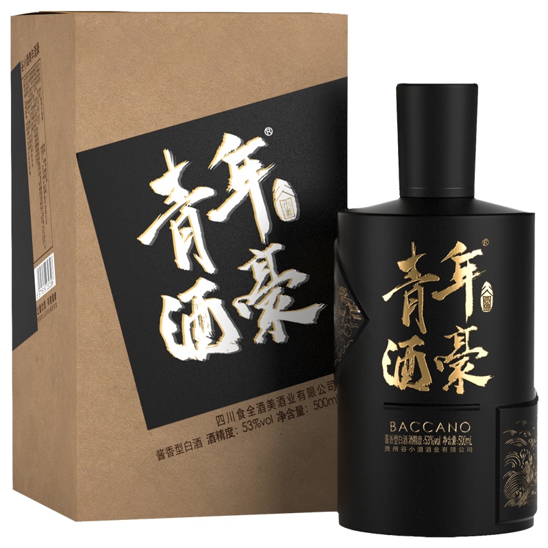 谷小酒 青年酒豪 53度 500ml 礼盒装 酱香型白酒