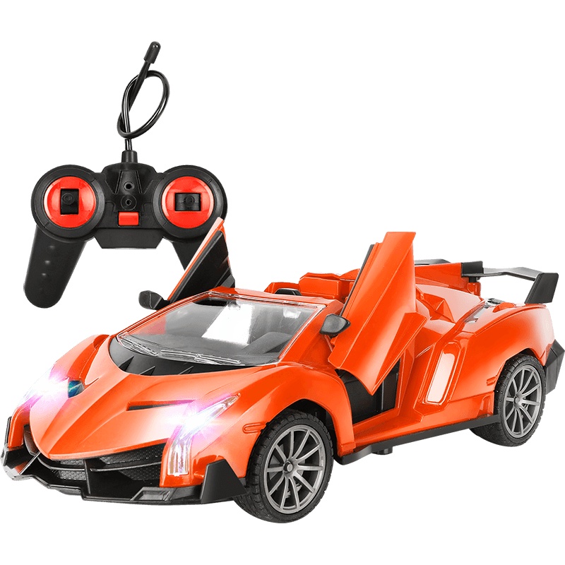勾勾手(GOUGOUSHOU)遥控汽车儿童玩具男孩玩具遥控越野攀岩漂移 兰博基尼遥控跑车-橙色