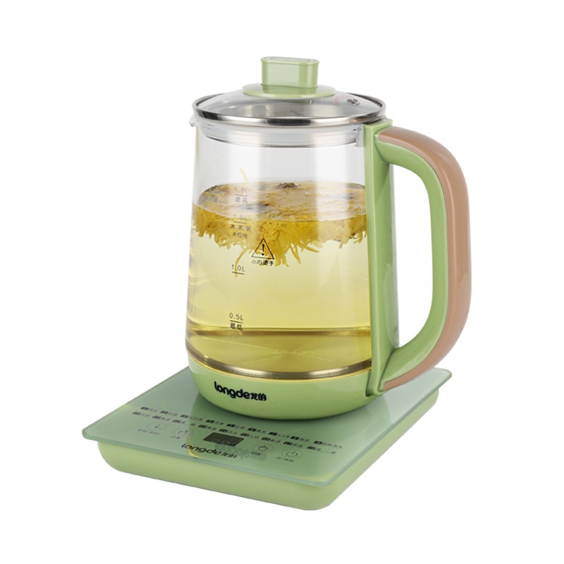 龙的（longde）养生壶电水壶烧水壶多功能花茶壶电茶壶煮水壶开水壶玻璃水壶